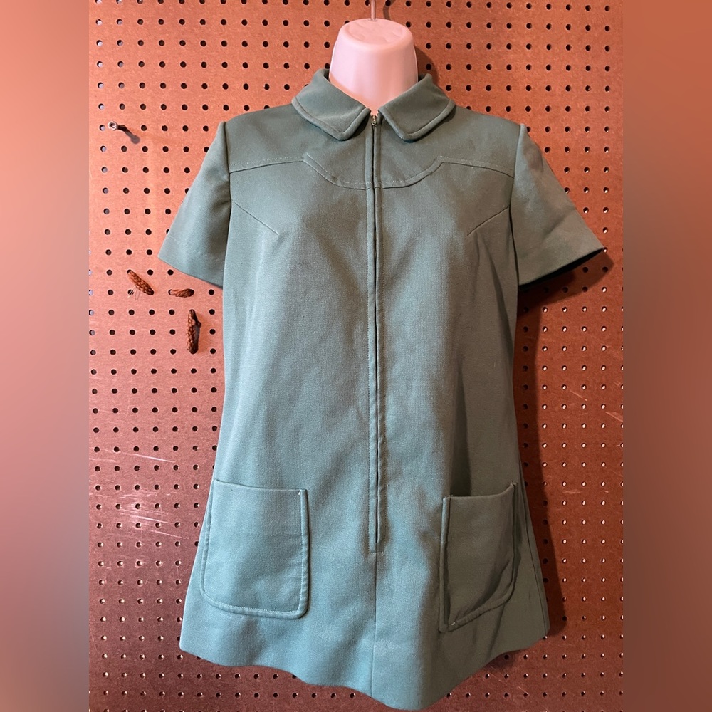 Vintage Official Girl Scout Juniors Polyester Uniform 1970s